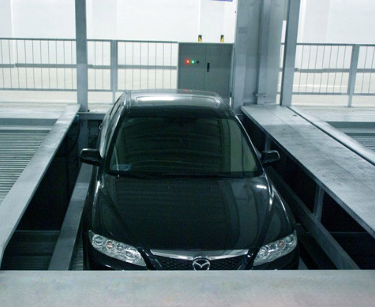 立體停車(chē)庫(kù)負(fù)一正一地坑二層升降橫移雙層立體車(chē)庫(kù)