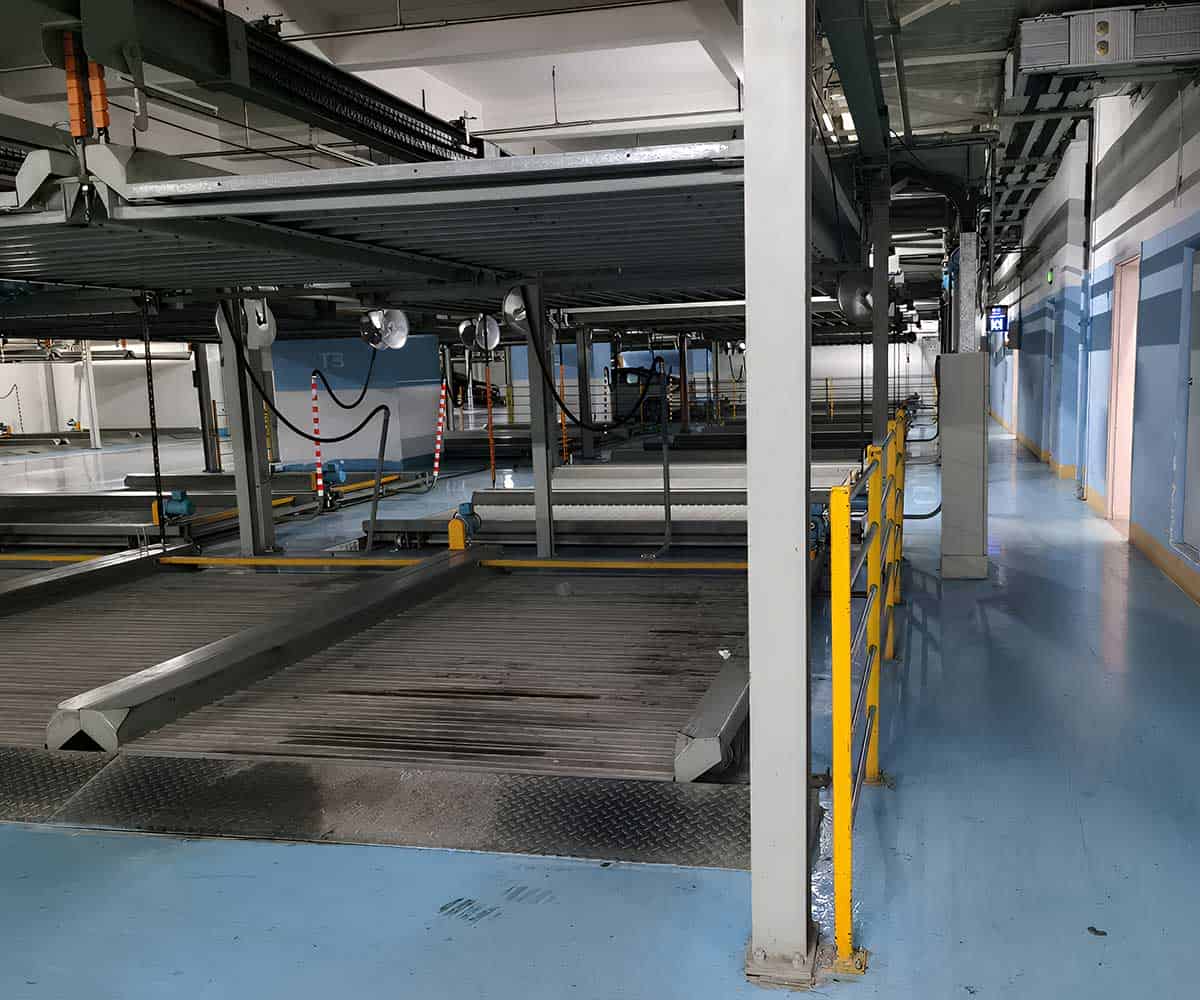 水城上下兩層機(jī)械式停車設(shè)備的空間利用率與停車效率